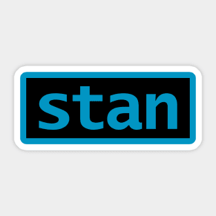 Minimal Stan Slang Typography Sticker